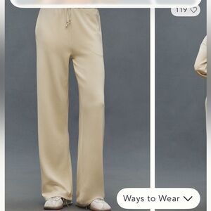 Yellow Wide-Leg Women's Pants